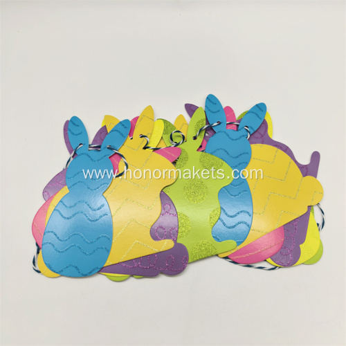 Happy Easter Bunny glitter Banner